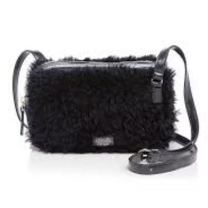 FRANCES VALENTINE LUCY Navy Blue Lamb Shearling